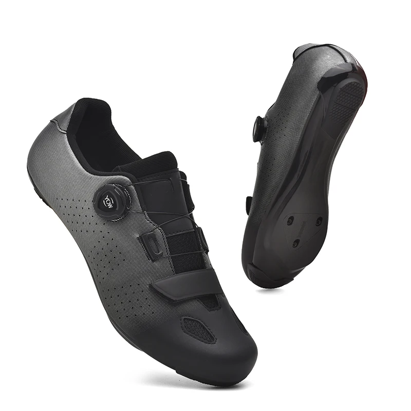 Trendige neue Herren-Radschuhe, atmungsaktiv, professionelle Rennsport-Schnürsenkel, Schloss, Fahrrad-Sportschuhe