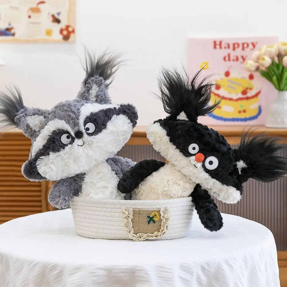 

Милая и забавная плюшевая игрушка-кошка 35 см, пушистая, в стиле енота, с небрежной прической, супермягкая, для детей, в качестве подарка, мягкая игрушка-компаньон для объятий