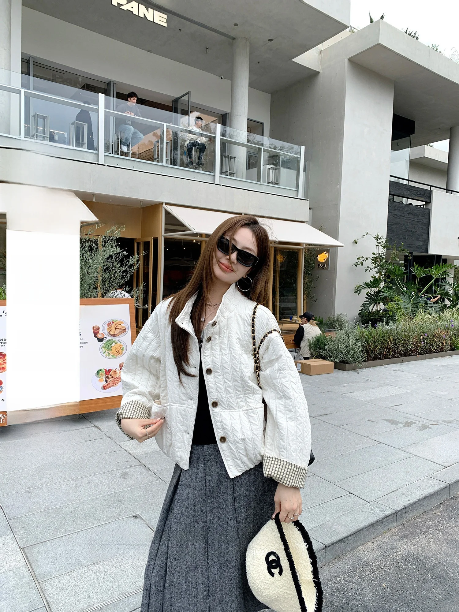 

Portable Warm Sun Women's Cotton Jaet Coat Stand Collar Slimming Winter Faion Korean Sle Long Sve Regular Fit