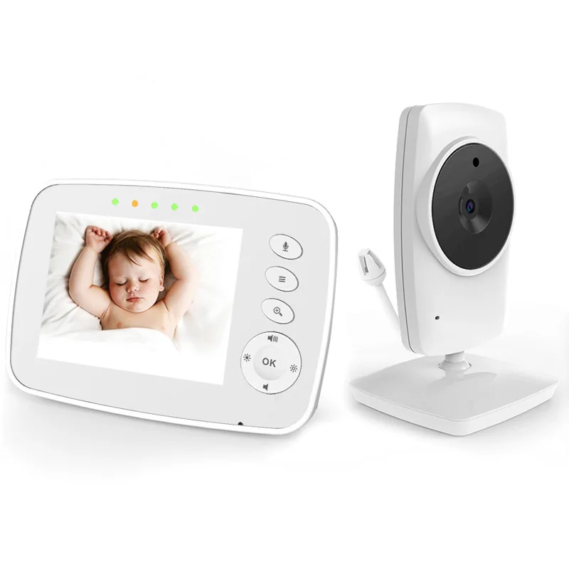 

3.2inch IPS Screen Video Baby Monitor 2 Way Talk 2X Zoom Baby Nanny Security Camera VOX Mode Temperature Monitoring Babysitter