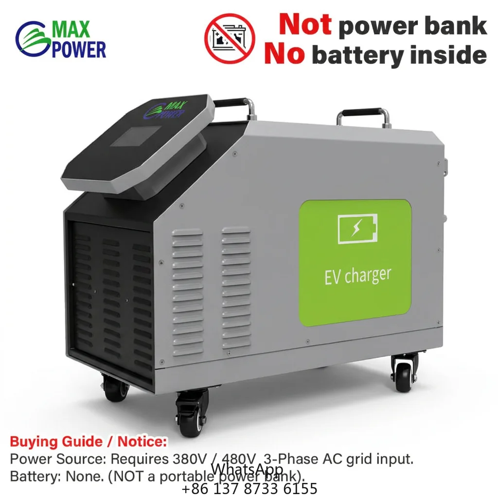 480V 3 Phase Input DC EV Charger Gun Charger Replaceable 3 Gun In 1 CCS2 GBT ChadeMo 40kw Portable Dc Charger For Car Store
