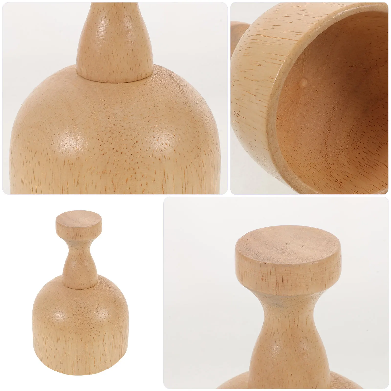 Wood Therapy Massage Cup Wooden Gua Sha Tool Smooth Finish for Waist Abdomen Thighs Lymphatic Drainage Body Sculpting Muscle