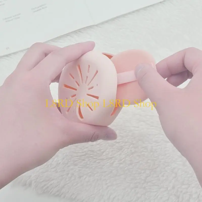 L8rd Makeup Sponges Holder Silicone Storage Box Make Up Puff Container