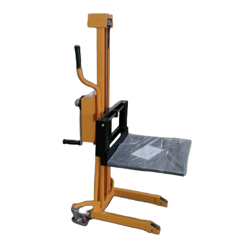 China Factory High Quality Manual Lifter Hand Stacker Forklift Mini Stacker Hand Winch Stacker