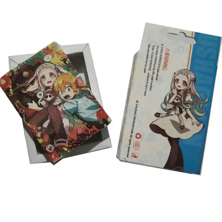 54pcs Cards Anime Poker Toy Toilet-Bound Hanako-Kun Cosplay Board Game Cards Hardcover Collection Gift With Box