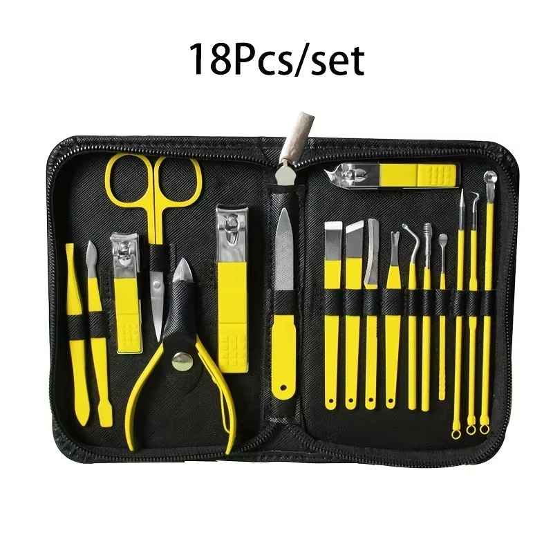 9/18pcs Nail Clippers Pedicure Kit Nail Clippers Manicure Tool Set, Eagle Nail Clippers, Cuticle Nippers And Cutter Kit