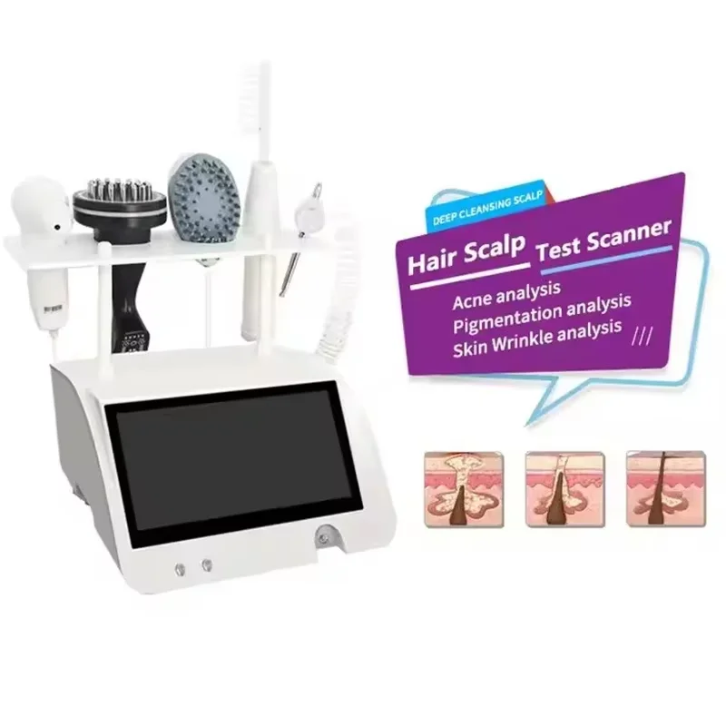 5 In 1 High Frequency Laser Hair Growth Machine Hair and Scalp Analysis Treatment for Hair Loss Scalp Massager
