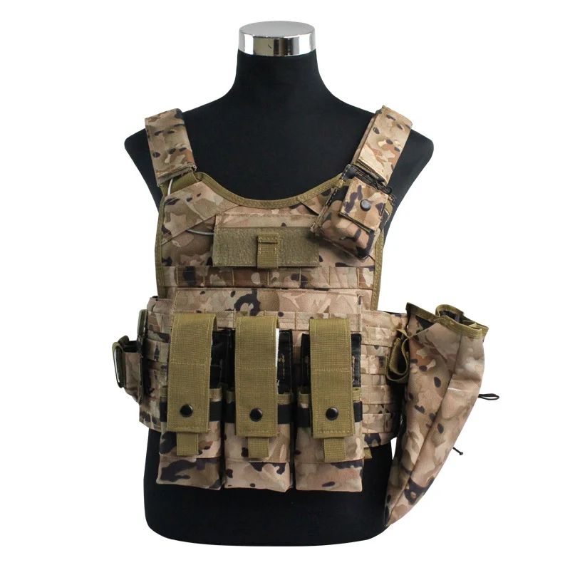 Tactical Military Airsoft Combat Body Armor MOLLE Weight Training Outdoor Hunting Plate Carrier Bulletproof or Armored Vest