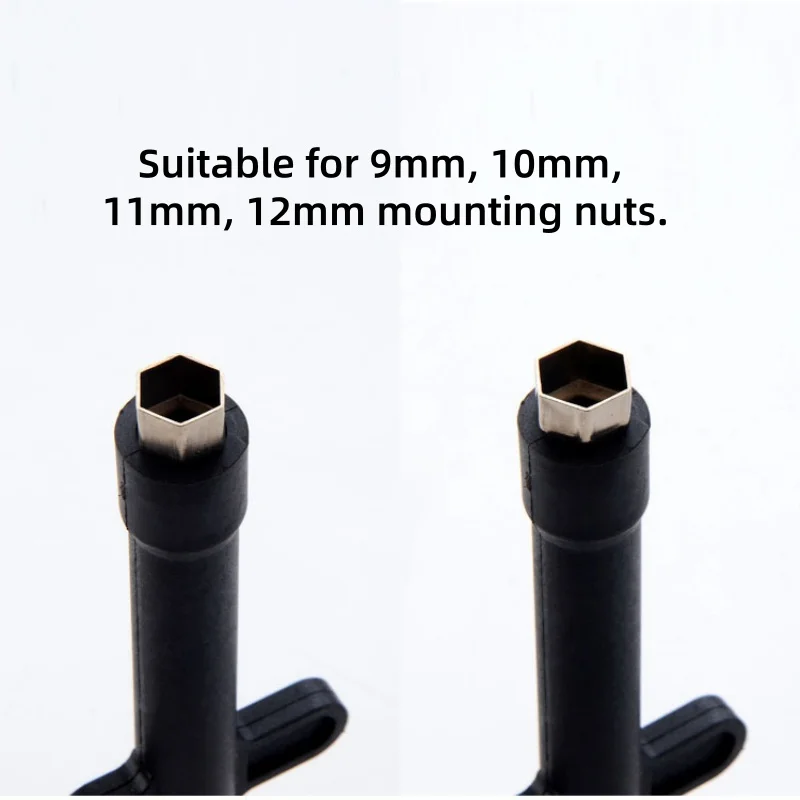 Plumbing Key 9/10/11/12mm Tap Wrench Flume Wrench Sink Faucet Socket Wrench Plumbing Tools Wrench Multifunctional Plumbing Tool image 3