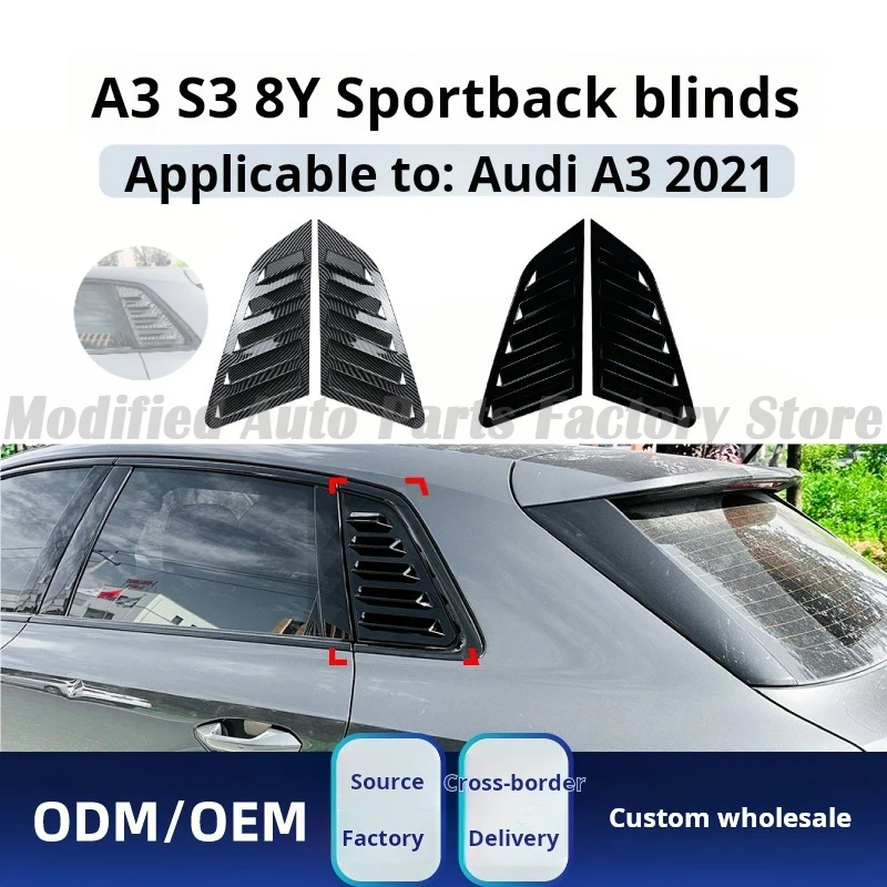 

Suitable for Audi A3 S3 8Y Hatchback 2021 + Hatchback Version Triangular Shutter Sticker Modification