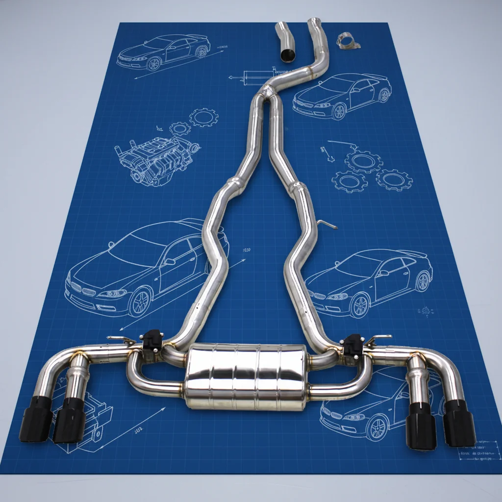 Valved Catback Muffler for BMW Z4 G29 3.0T 2019-2024 Stainless Steel Pipe Valvetronic Exhaust System