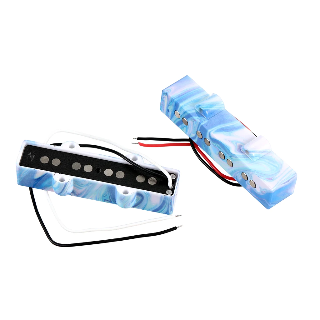 

Sky Blue 4-String Electric Bass Guitar Pickup Set - Alnico 5 for JB Jazz Bass Parts & Accessories