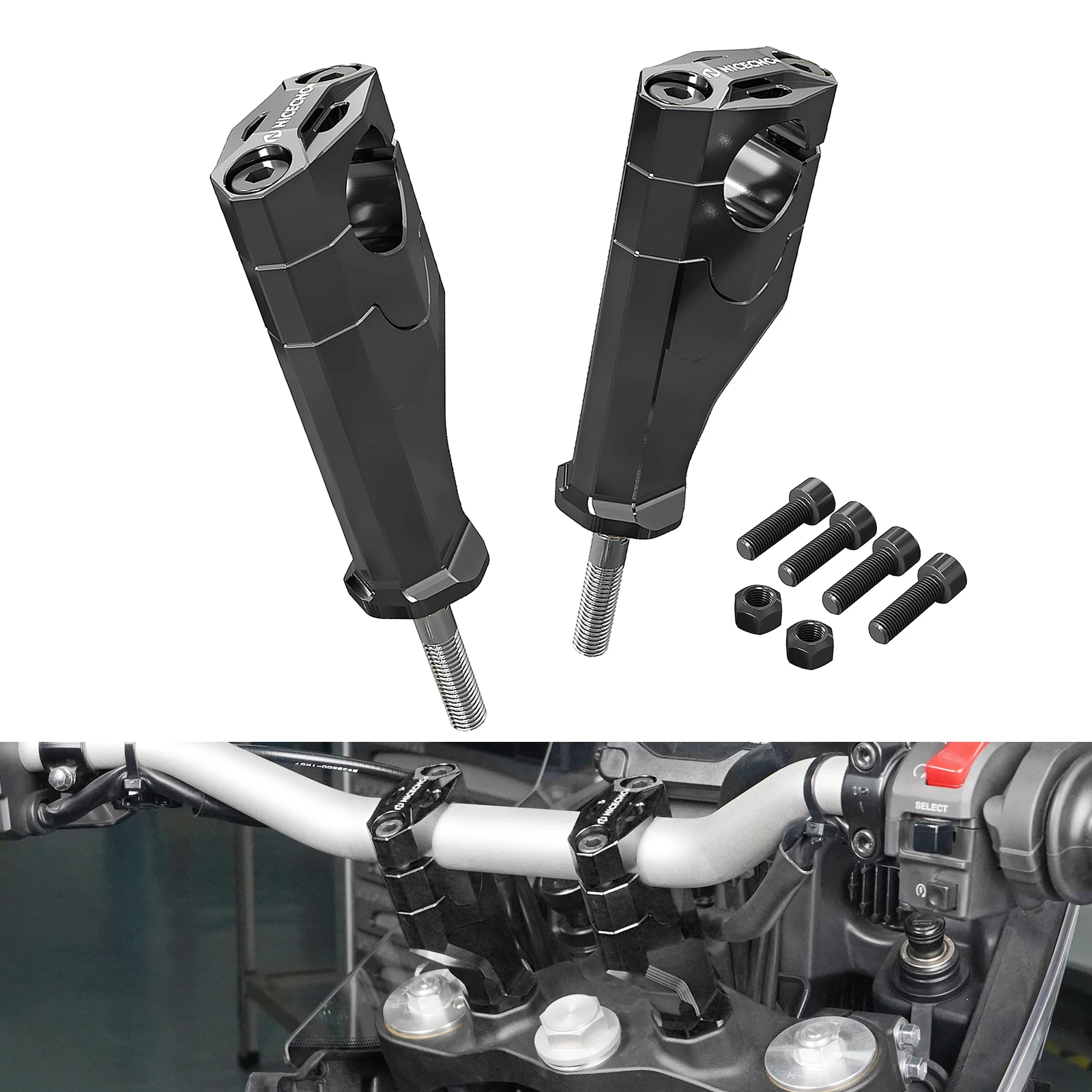 

NICECNC 20mm Handlebar Riser for Yamaha Tenere 700 /XTZ700 2019-2024 700 Rally Edition 2020-2024 700 World Raid 2022 Aluminum