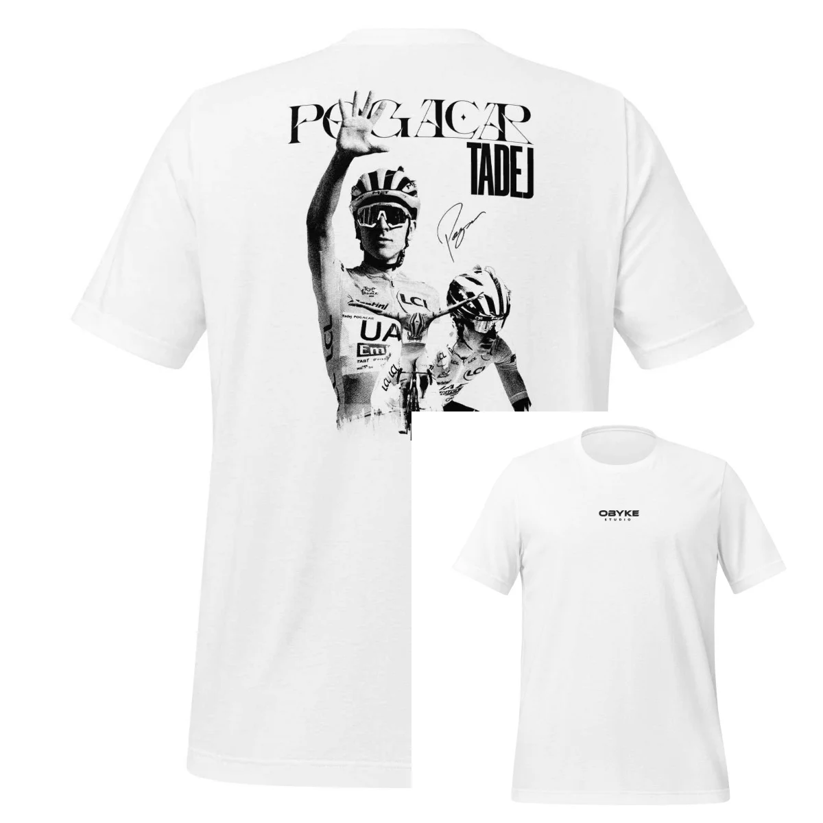 Tadej Pogacar Premium Cycling Clothing  T-Shirt Cotton Graphic Tee Men Women Summer Streetwear