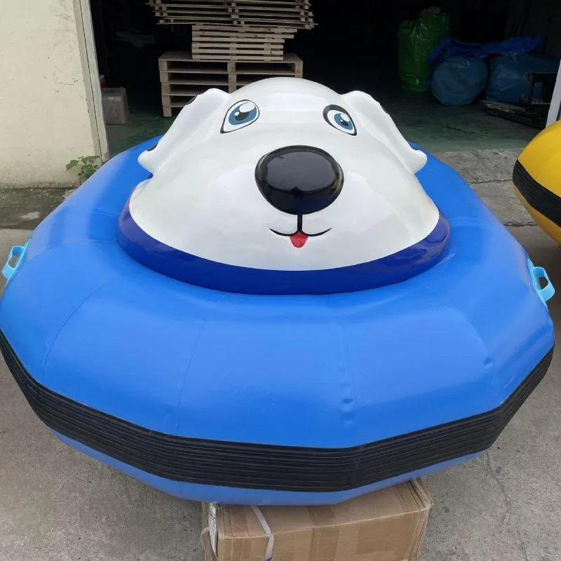 Children's parent-child inflatable pool cartoon electric bumper boat indoor and outdoor