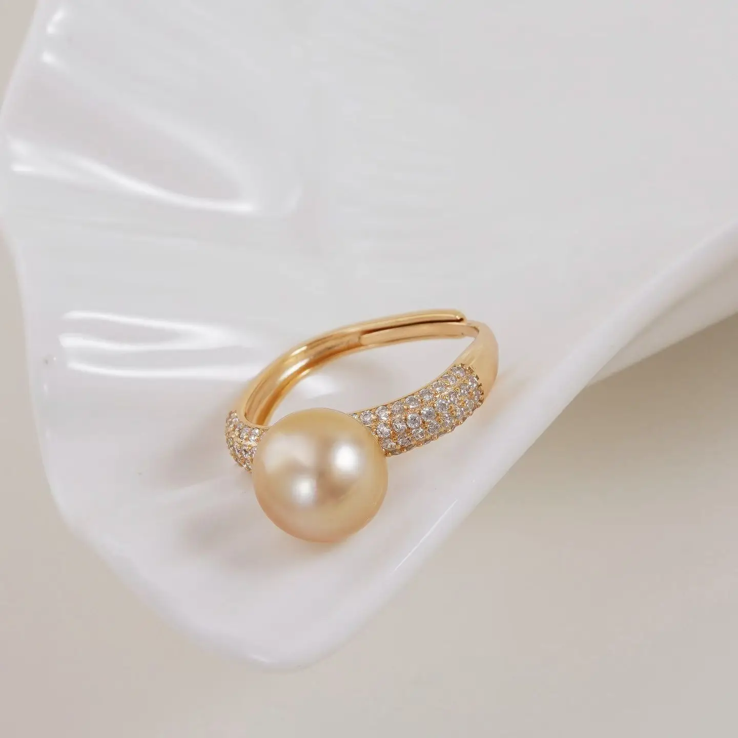 S925 Sterling Silver Adjustable Finger Ring Mountings Base Setting Findings Jewelry Components for 9-10mm Pearls 3pcs/lot