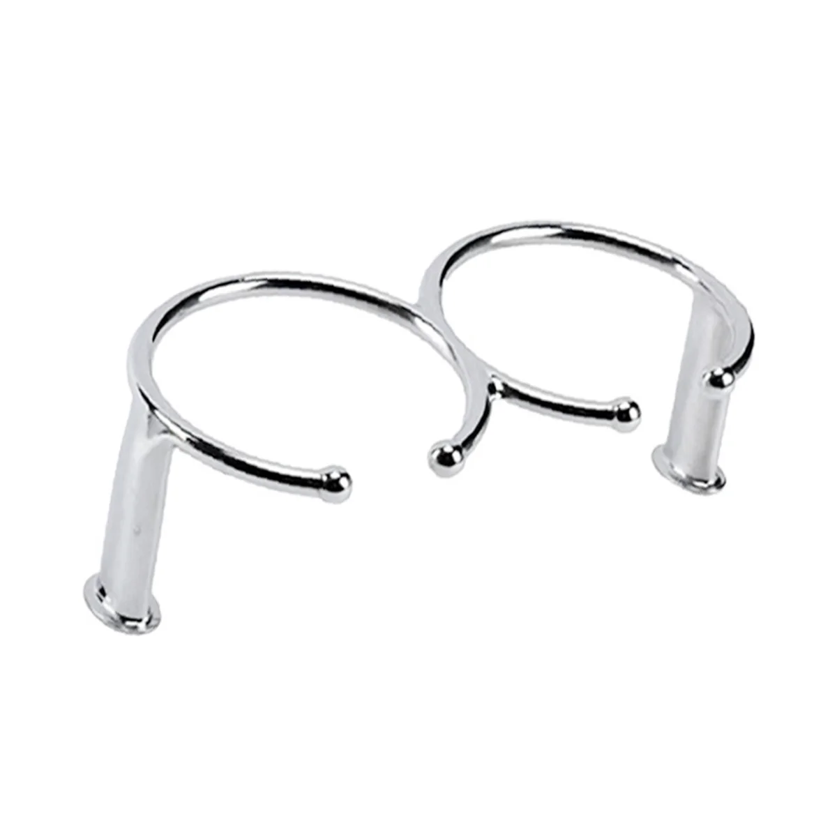 Double Ring Drink Holder Open-Ring Design Marine Boat Rv- Polished Parts Marine Grade Stainless Steel Cup Holder