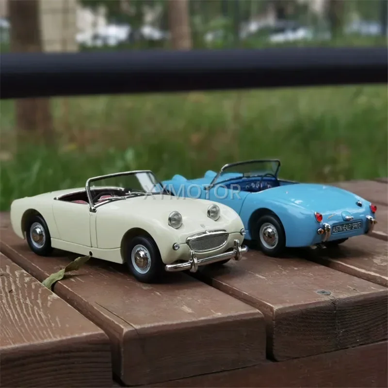 Kyosho 1/18 For Austin Healey Sprite / 3000 BN7 Diecast MODEL Car Toys Gifts Hobby Khaki / Blue Collection Ornaments Display