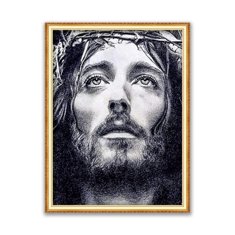 Region Jesus DIY 11CT Cross Stitch Embroidery Kits Needlework Craft Set Printed Canvas Cotton Thread Home Decoration Sell Room