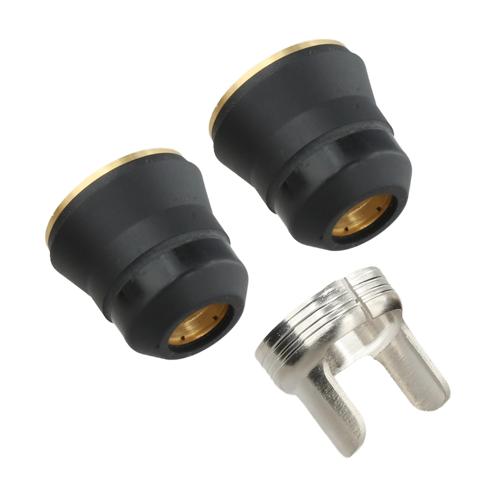 Replacement 3pcs S45 Plasma Shield Cup Hold Off for PT60 and For IPT60 Plasma Torch Cutter OEM Consumables Compatibility