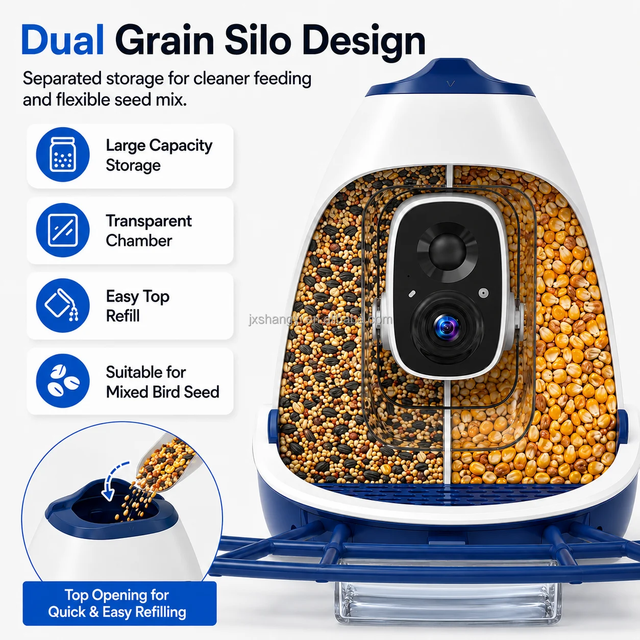 Pengumpan Burung Pintar Tahan  - Smart Bird Feeder Camera ulasan dan harga