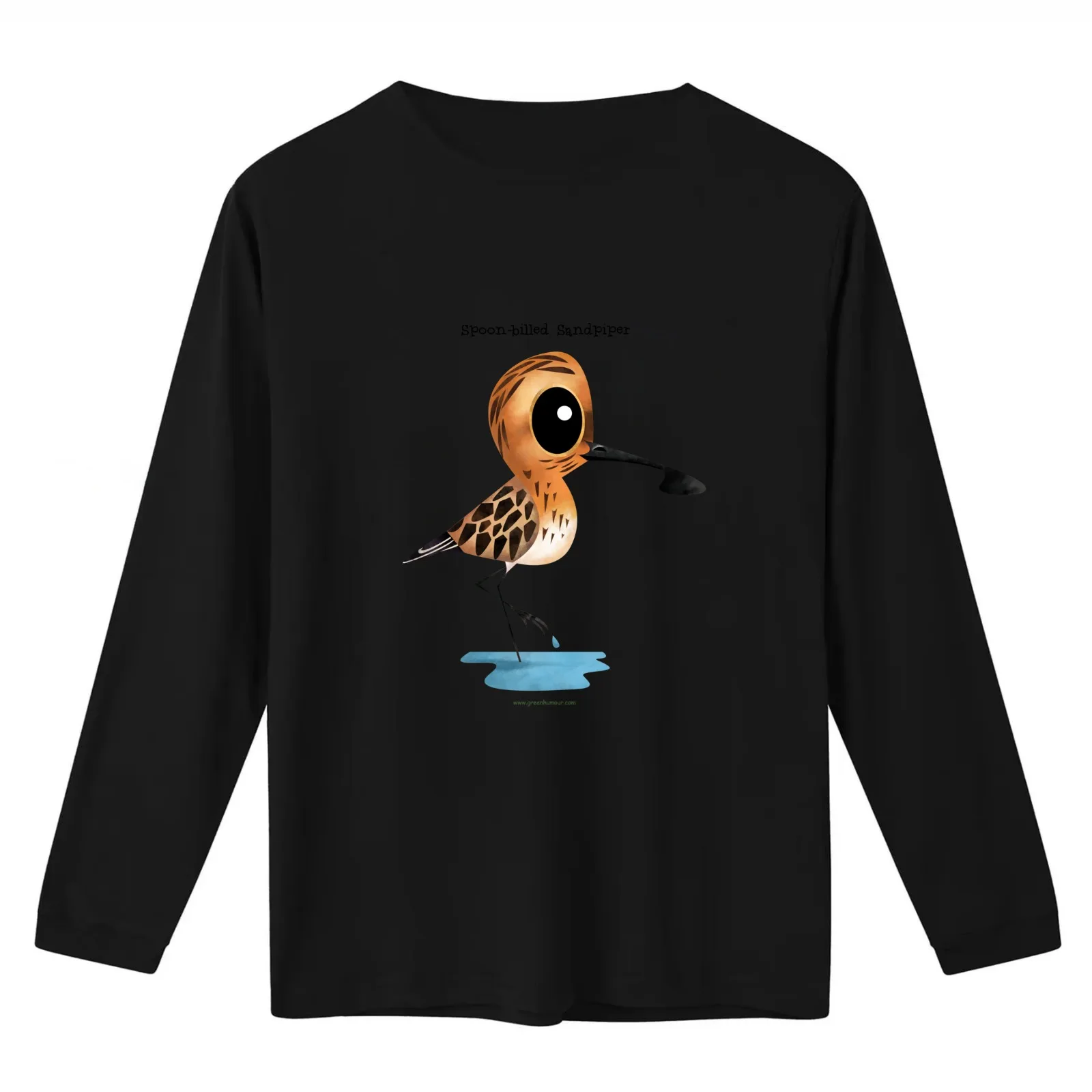 Spoon billed Sandpiper T-Shirt Summer Casual Cotton Tee Oversized Streetwear Tops Vintage Graphic Print Unisex Men Women
