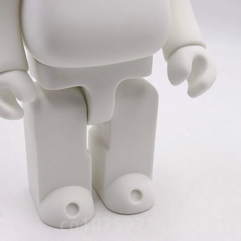 400% Bear Quality Black White DIY Assembly 28cm Galaxy Painting Bear 3D Model Mini Figure Toys