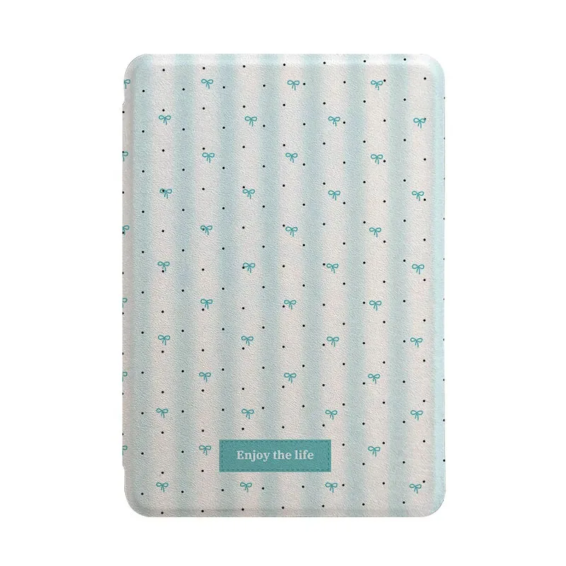 Blue Wave Point Butterfly For Kindle Case 11th 2024 456 Generation Paperwhite 1-6 Detachable Clear Acrylic Cover,Auto Wake/Sleep