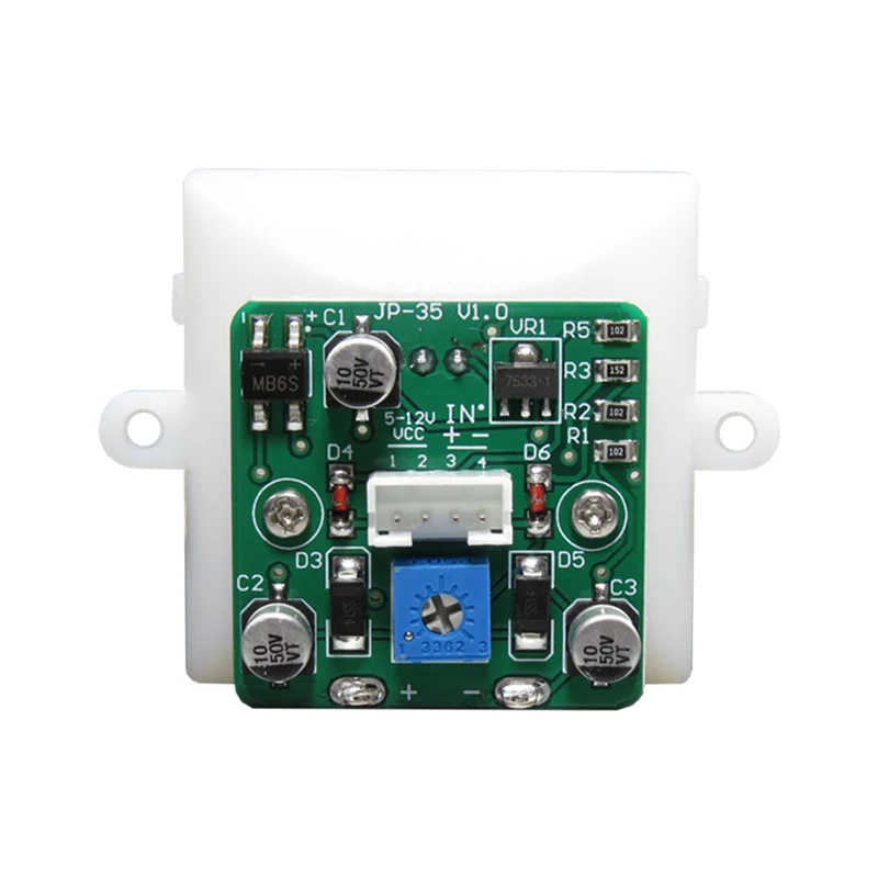 1Pcs 35mm Vu Level Audio Meter+Driver Board With LED Bule Backlight Connected to Power Amplifier Output Car CD Modification