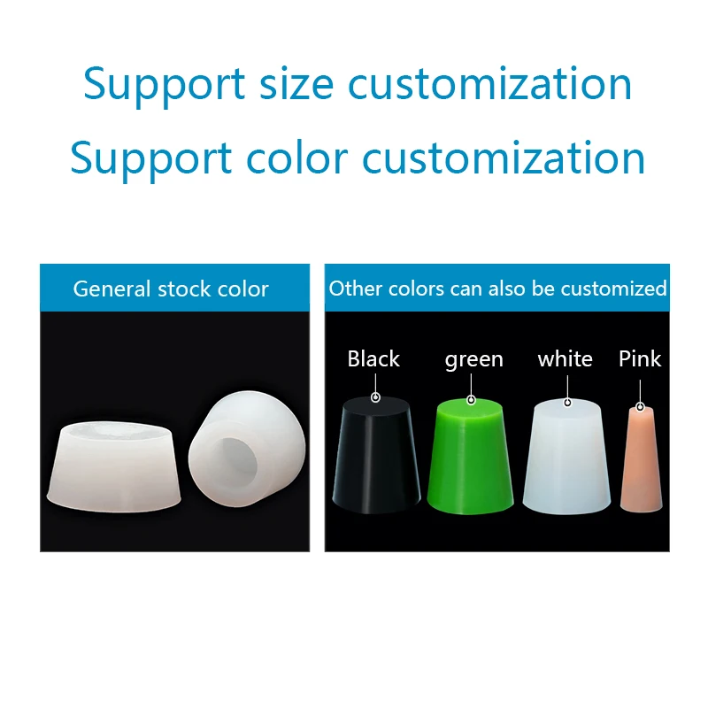 Silicone Conical Thermostability Powder Injection Plug Rubber Paint Masking Low Temperature Resistance Pipe Close Electroplated