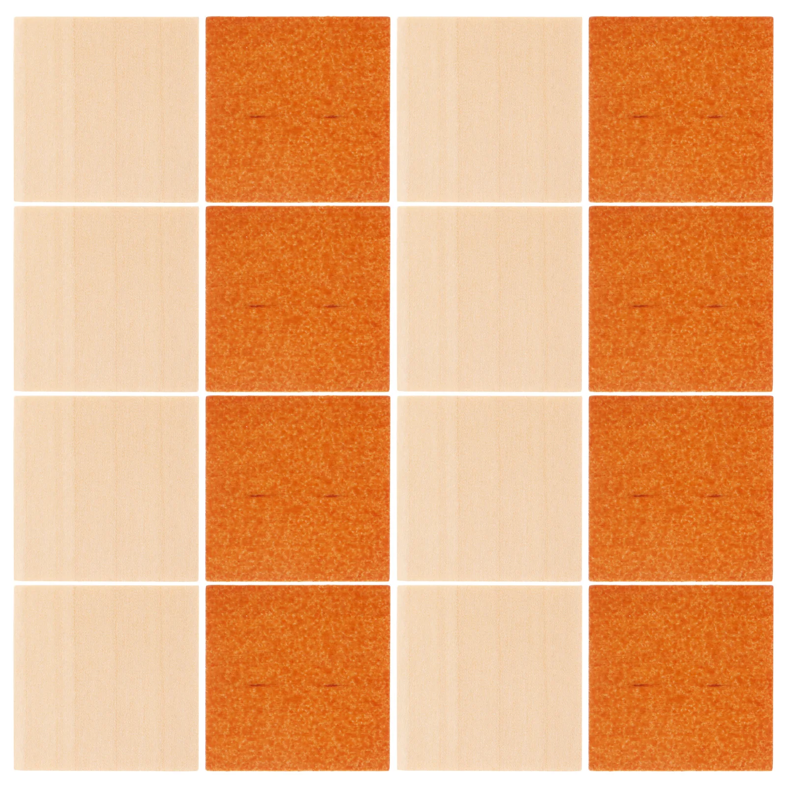 

48 Pcs Double Sided Wooden Checkerboard Floor House Mini Flooring Decorations