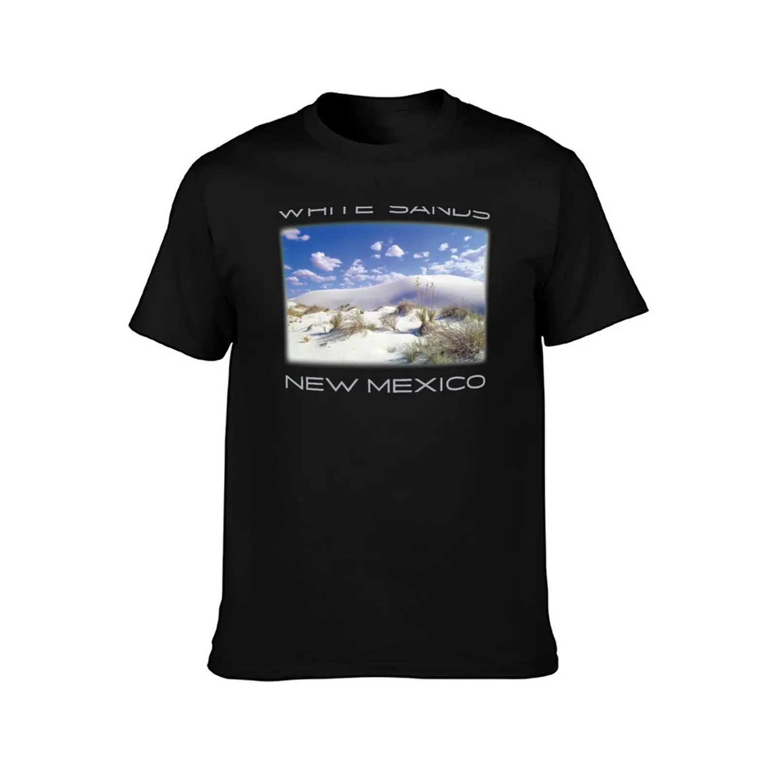 White Sands National Park, A New Mexico Desert Landscape T-Shirt Trendy Pattern for Men T-Shirt