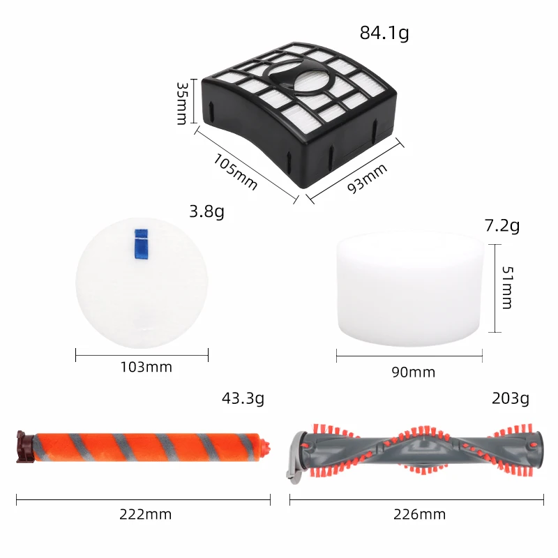 Main Brush Roller Brush HEPA Foam Filter Suitable for Shark NV680 NV800, NV803, NV800, vacuum cleaner replacement parts