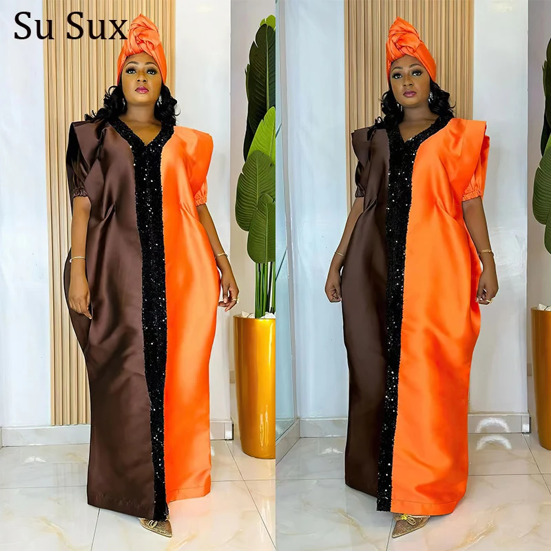 

Patchwork Maxi DresuPlss African Dresses For Women Traditional Dashiki Muslim Robe Plus Size Long Dress Partyclub African Clothe