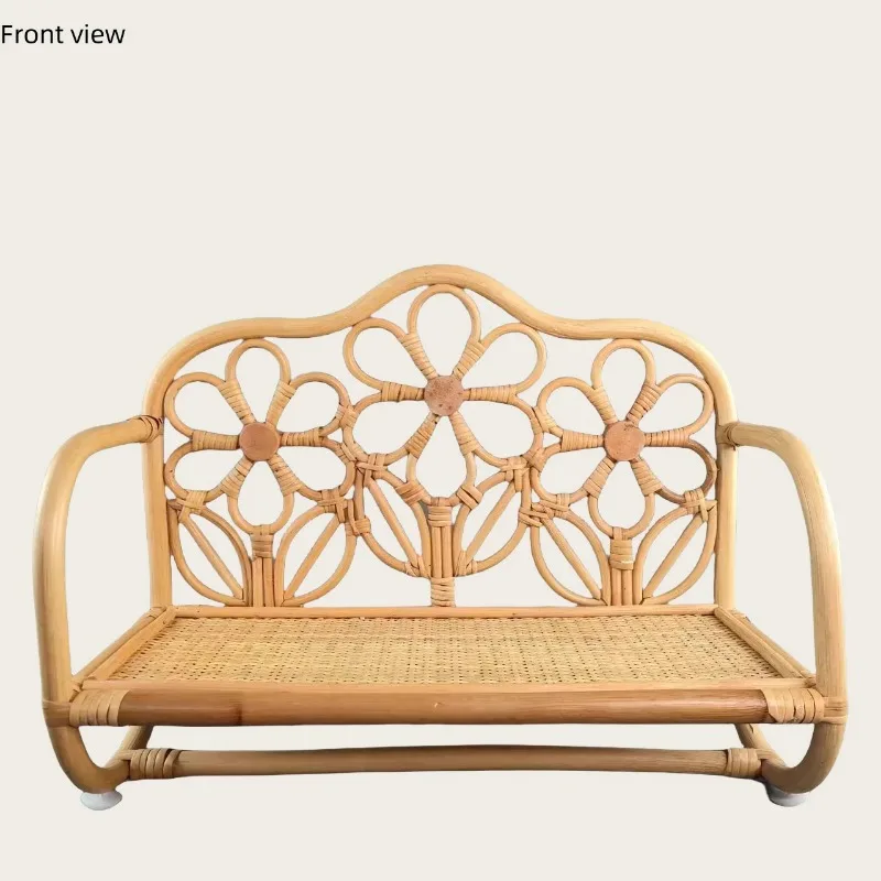 1 قطعة خمر الروطان سرير بيبي كرسي الوليد استوديو صور اطلاق النار الدعائم وظيفية الرضع التصوير الأثاث النمو تذكارية #3