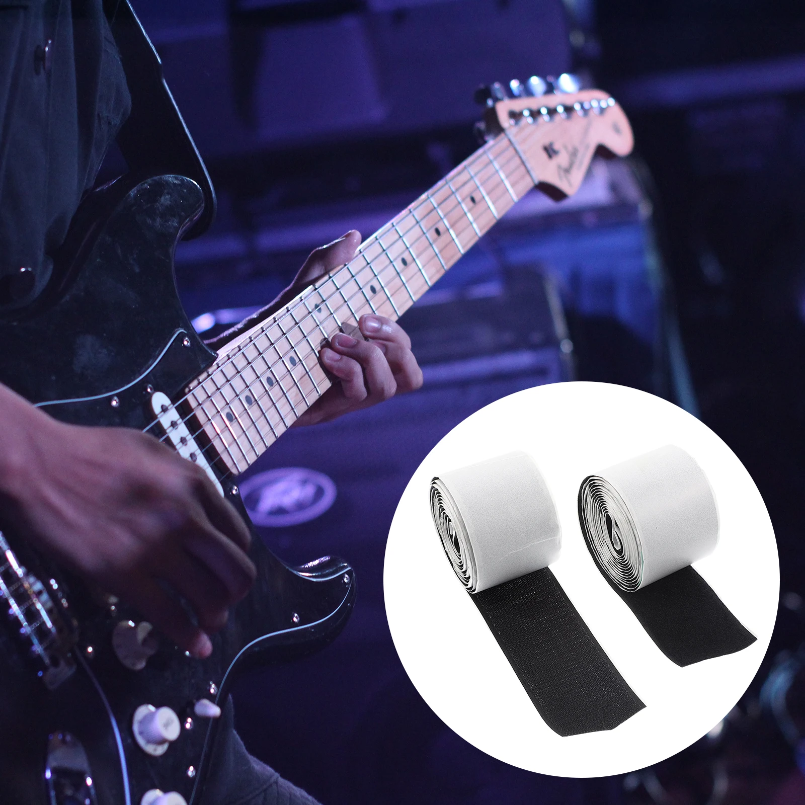 

Guitar Effect Fasteners Accessory Hook and Loop Strong Adhesive Tapes Electric Maintenance Tool The