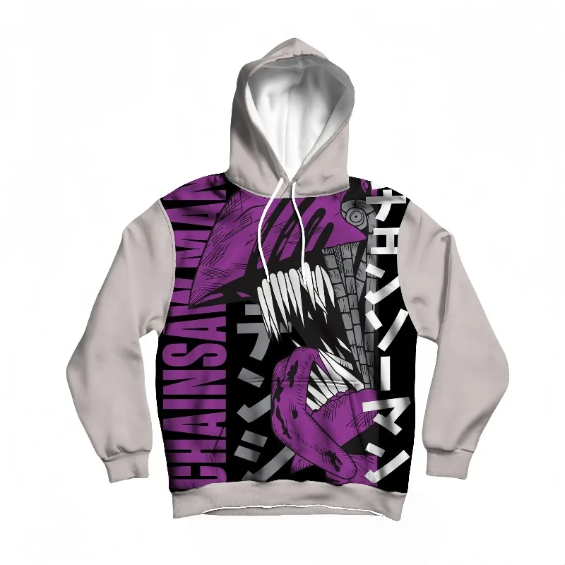 Sudadera con capucha con estampado 3D de personaje de monstruo para hombre, ropa de calle informal, Top de moda para hombre, ropa cómoda de otoño e invierno