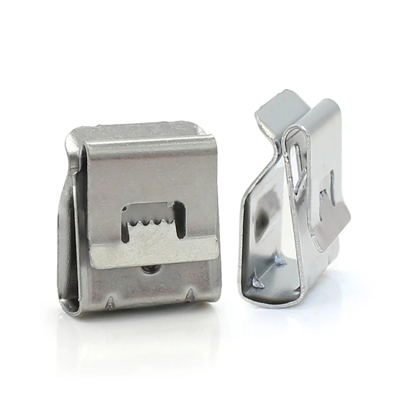 50Pcs Solar Panel Cable Clip Stainless Steel Clips PV Wire Cable Fastener Buckle for PV Wiring Boat Cable