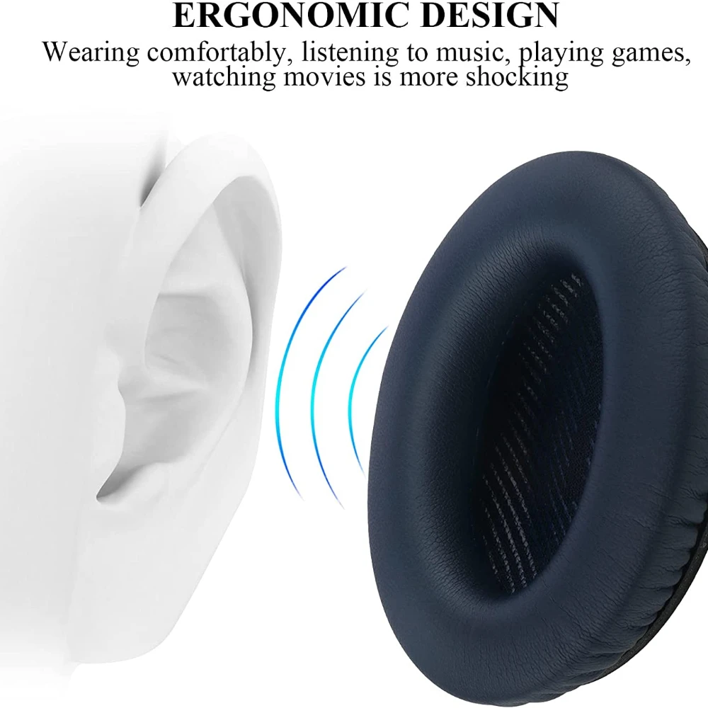 交換用イヤーパッド,モデルqc35,qc 35 ii,メモリーフォーム,イヤークッション,高品質