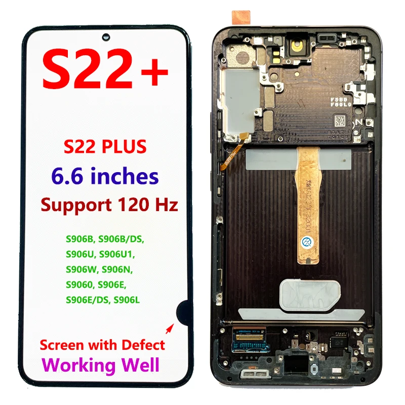 super-amoled-s22-plus-lcd-サムスン-s22-5g-s906-s906b-s906w-lcdディスプレイ-タッチスクリーン-フレーム付きデジタイザーアセンブリ-ドット付き