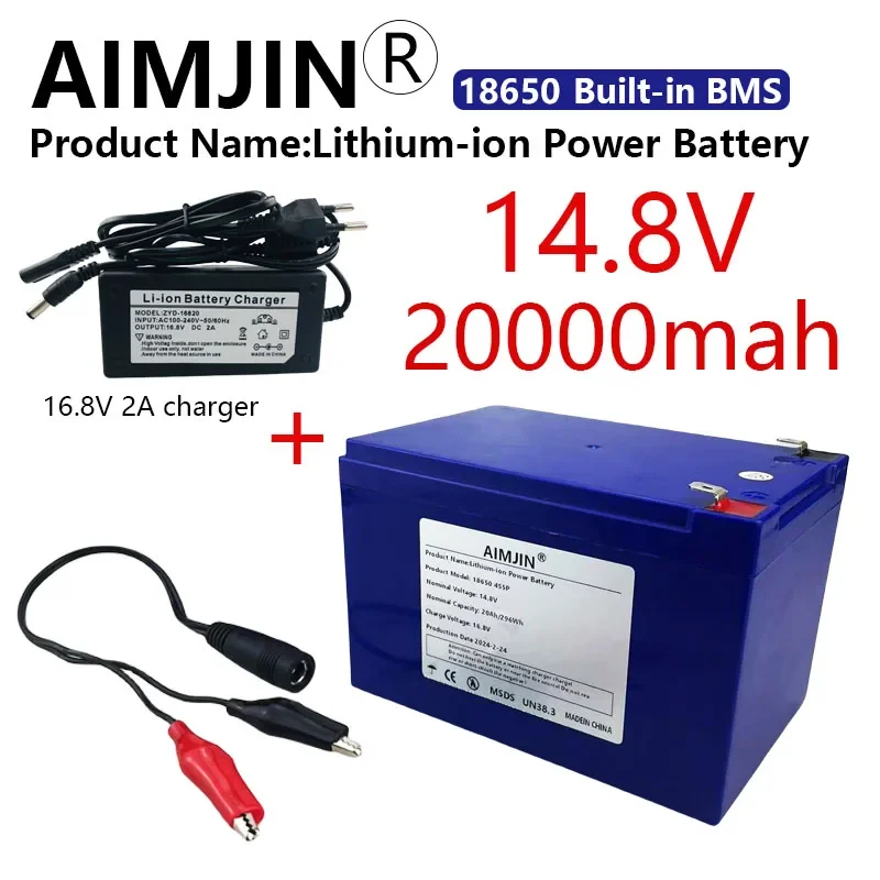 

4S5P 14.8V 20000mAh Lithium-ion Battery, Suitable for 16.8V Equipment, High-power Inverter, Tourist Car Solar Cell so on