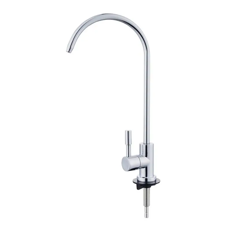 AS63-1/4 Inch Stainless Steel Faucet Water Filter Tap For Kitchen Sink Rotation Faucet Fast Connection Drinking Water
