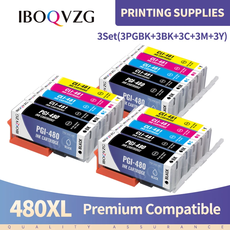 Compatible PGI-480 CLI-481 PGI480XL CLI481XL Ink Cartridge For Canon PIXMA TS6140 TS6240 TS6340 TR7540 TR8540 TS704 Printer