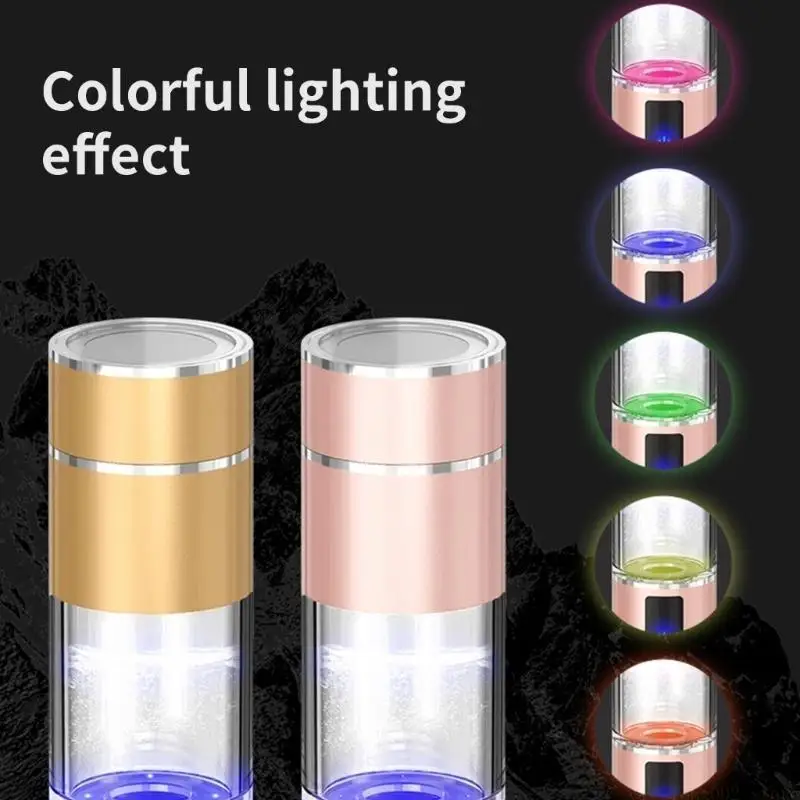 D0AB 200ml Water Glass Travel Friendly H Water Bottles USB Hydrogens Water Generator Bottle Hydrogens Water Loniser Machine