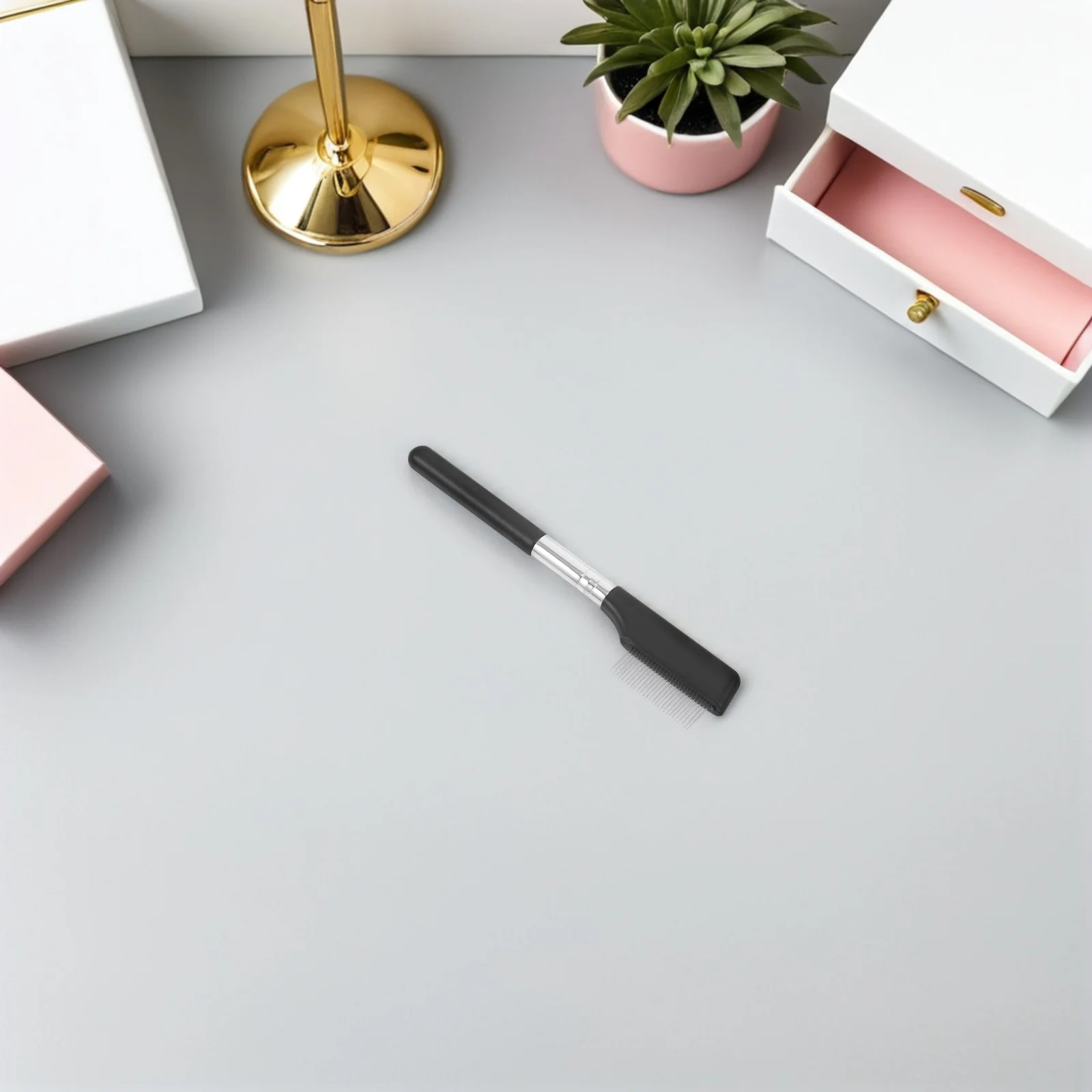 Peigne à cils en métal, séparateur de style de sourcils, conception de dents fines, accessoire de maquillage professionnel, séparateur de peigne à cils 6 pièces