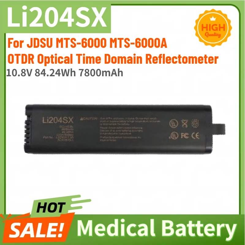 

High Quality Li204SX Model Battery 10.8V 84.24Wh 7800mAh For JDSU MTS-6000 MTS-6000A OTDR Optical Time Domain Reflectometer