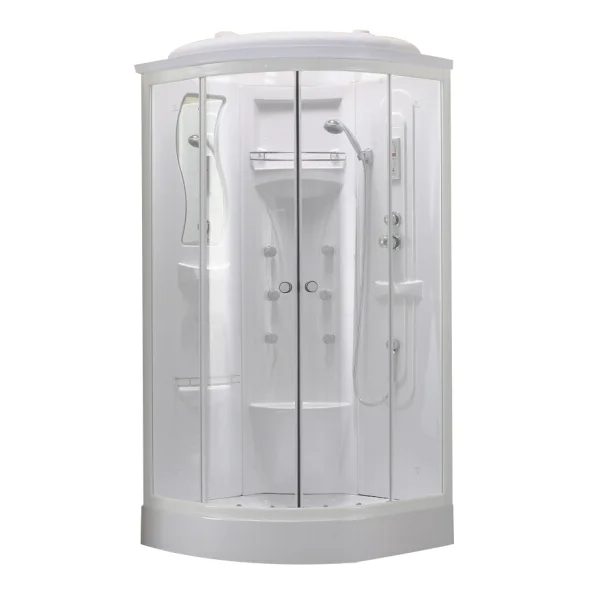 

Whole, shower room, curved, white, high basin, bath room, low basin