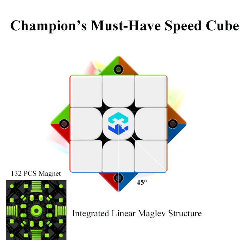 3x3 Speed Cube UV Curing Finish Maglev Magnet Precision Meets Speed Puzzle Cube Speedcubing Competition WCA Cube Toy Gift
