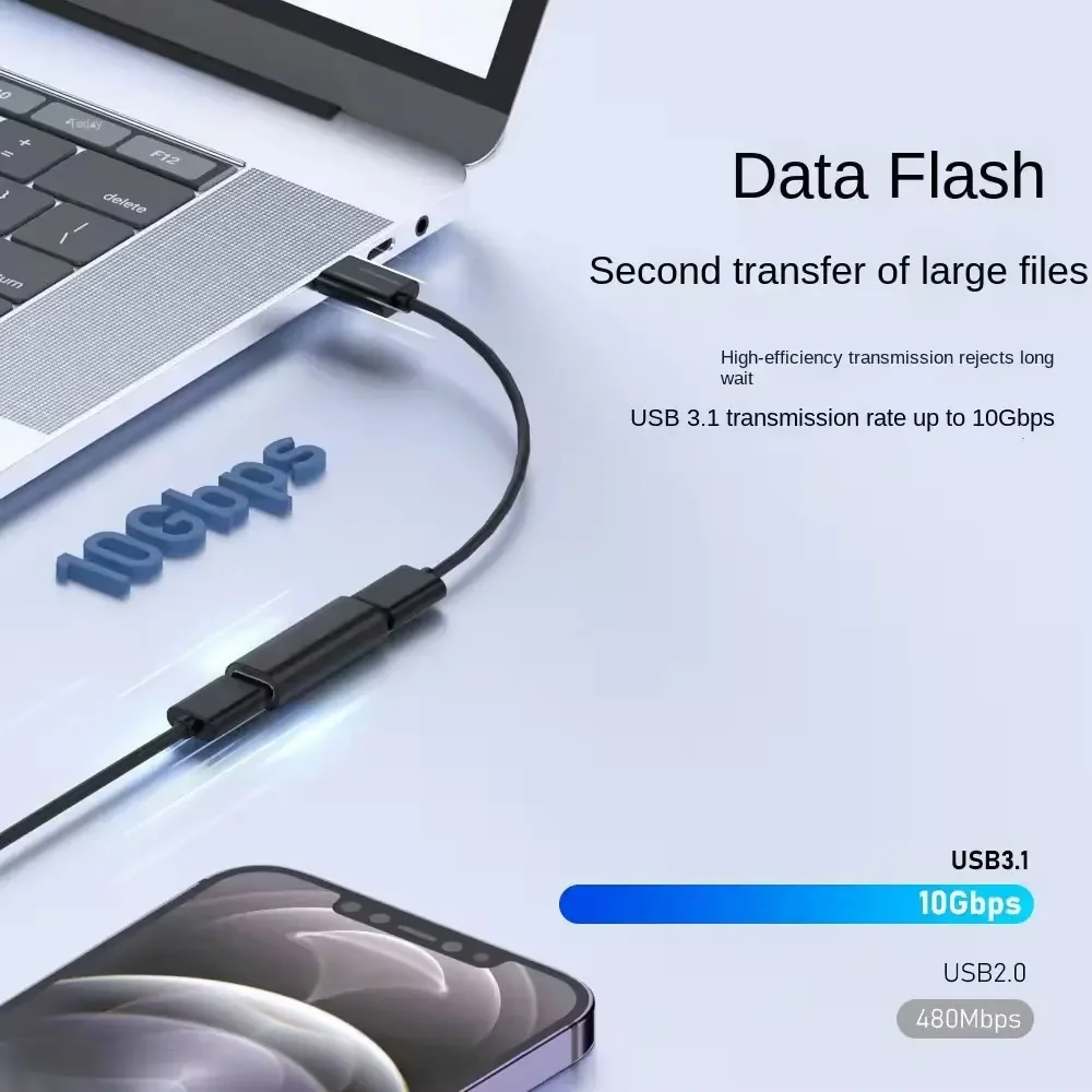 Type C Adapter Male to Female to Female USB 3.1 Adapter 5G Docking Station Notebook TYPE-C to U