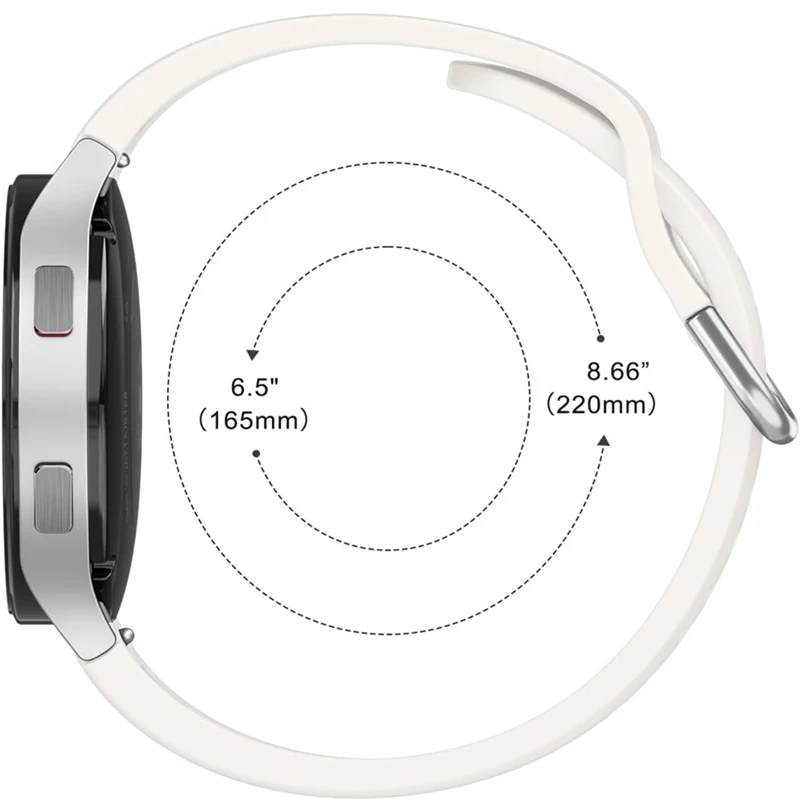 Silicone Strap For Samsung Galaxy Watch 7 6 5 4 40mm 44mm Pro 45mm Sport 20mm Watchband Bracelet Galaxy Watch6 Classic 43mm 47mm